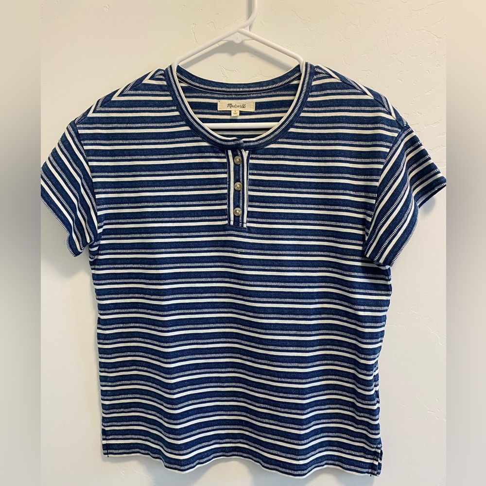 Madewell striped tshirt, small